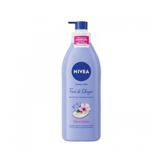 Nivea Fiori Di Ciliegio E Olio Di Jojoba Crema Corpo-Olio Per Pelle Normale E Secca 400 Ml