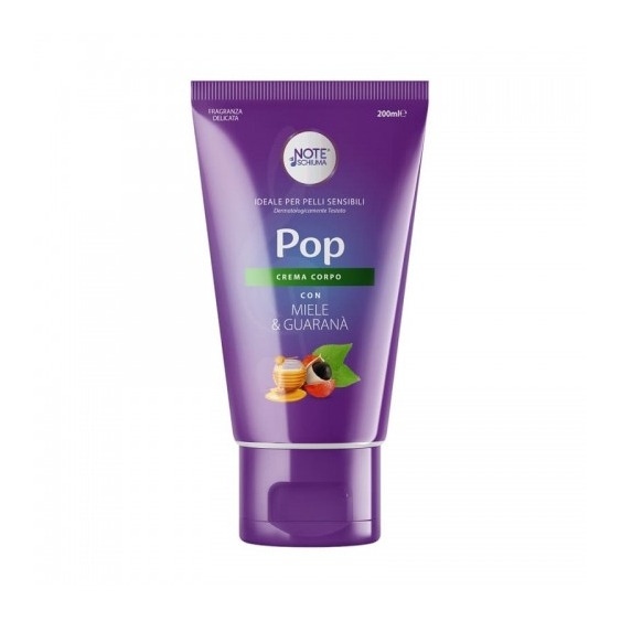 Note Di Schiuma Pop Crema Corpo Con Miele E Guaranà 200 Ml