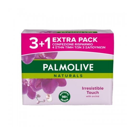 Palmolive Naturals Irresistible Touch 4 Saponette Solide Con Orchidea