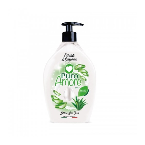 Puro Amore Latte E Aloe Vera Crema Di Sapone 750 Ml