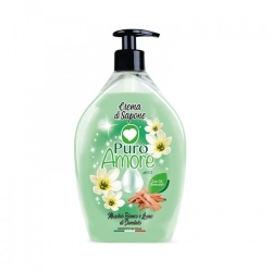 Puro Amore Muschio Bianco E Legno Di Sandalo Crema Di Sapone 750 Ml