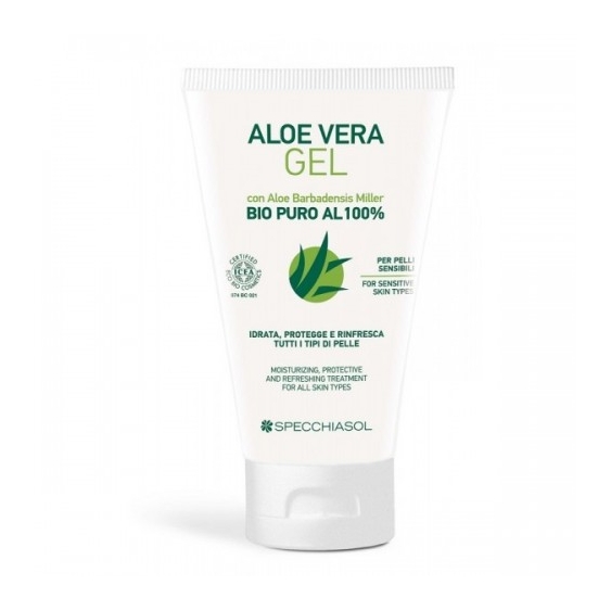 Specchiasol Aloe Vera 100% Gel Bio Puro 150 Ml