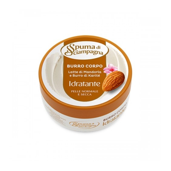 Spuma Di Sciampagna Burro Corpo Idratante Alla Mandorla 200 Ml