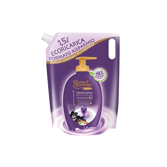 Spuma Di Sciampagna Ecoricarica Sapone Liquido Ametista E Orchidea 1,5 L