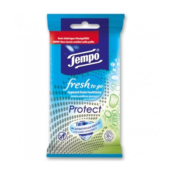 Tempo Fresh To Go Protect 10 Salviette Umidificate
