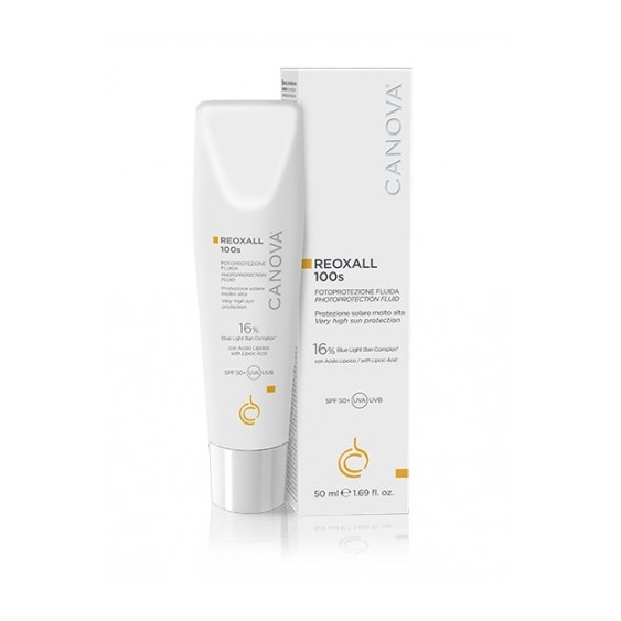 Canova Reoxall 100S Fotoprotezione Fluida Spf50+ Protezione Molto Alta 50 Ml