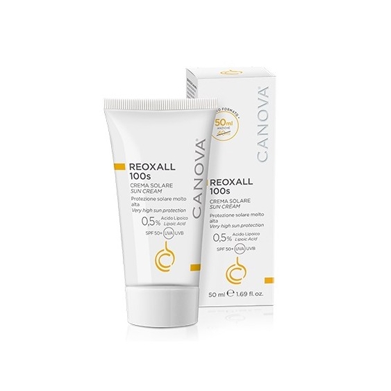 Canova Reoxall 100S Crema Solare Protezione Molto Alta Per Pelli Delicate 50 Ml
