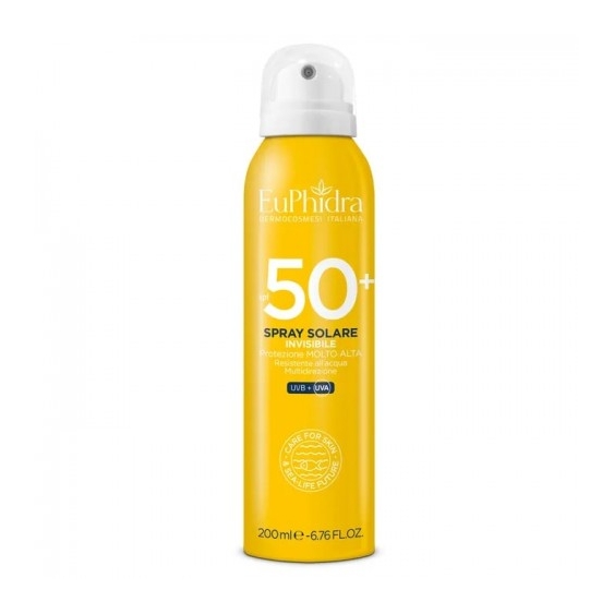 Euphidra Spray Solare Invisibile Spf50+ Per Il Corpo 200 Ml