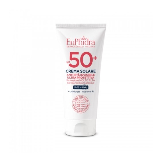 Euphidra Crema Solare Anti-Età Invisibile Ultraprotettiva Spf50+ Protezione Solare 50 Ml