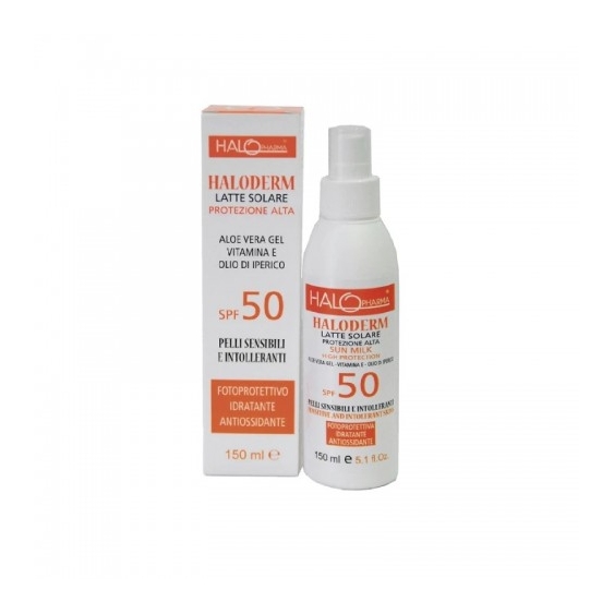 Halo Pharma Haloderm Spf50 Latte Solare Corpo Protezione Alta 150 Ml