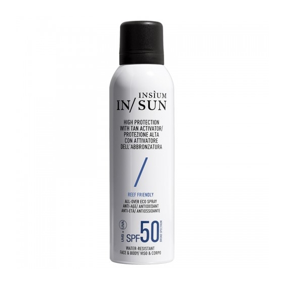 Insium In/ Sun Protezione Solare Alta Spf50 Con Attivatore Dell'Abbronzatura 150 Ml Spray