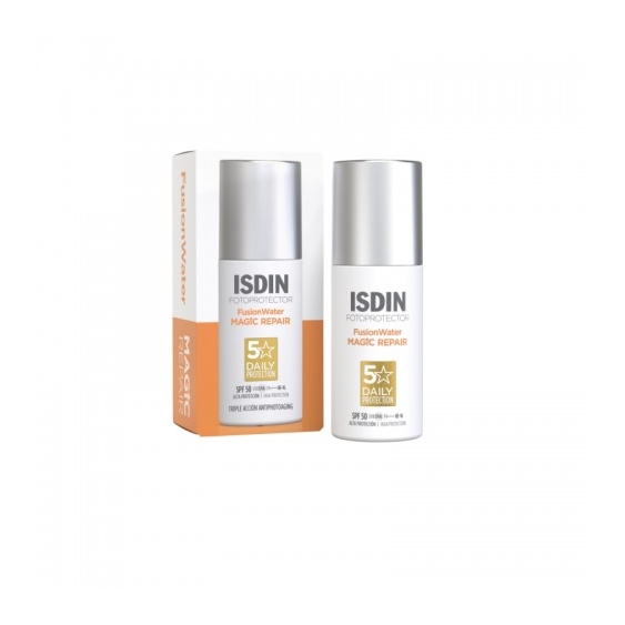 Isdin Fusion Water Magic Repair Spf50 Protezione Viso Antiage 50 Ml