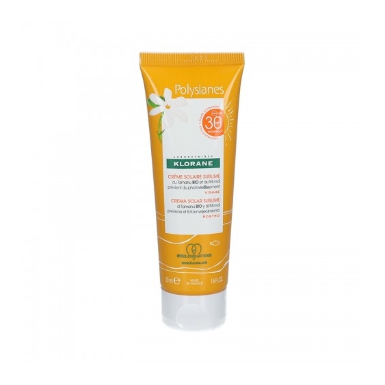Klorane Polysianes Crema Solare Sublime Spf30 Con Tamanu Bio E Monoi 50 Ml