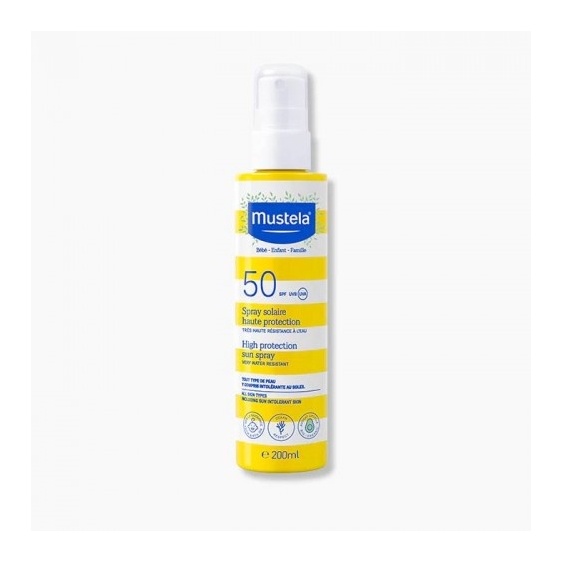 Mustela Spray Latte Solare Spf50 Protezione Alta Per Bambini 200 Ml