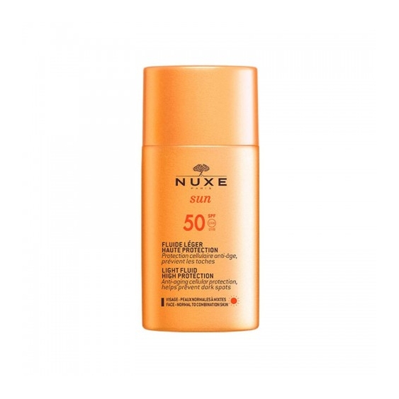 Nuxe Sun Fluide Léger Spf50 Fluido Leggero Ad Alta Protezione Solare 50 Ml