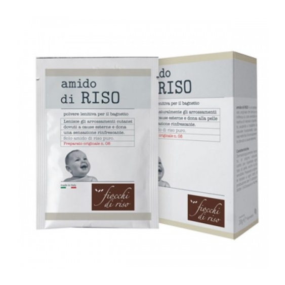 Fiocchi Di Riso Amido Di Riso Polvere Lenitiva Per Il Bagnetto 100 G