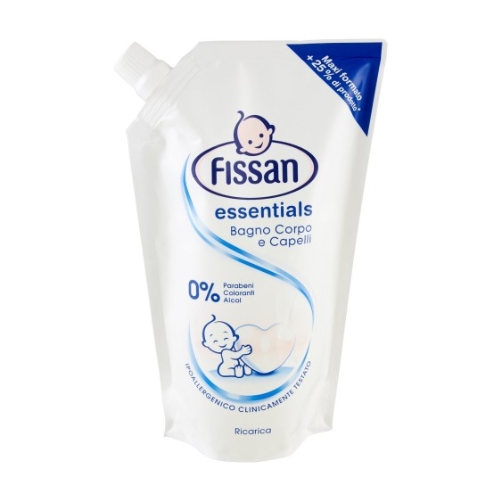 Fissan Baby Essentials Bagno Corpo E Capelli 500 Ml Ricarica