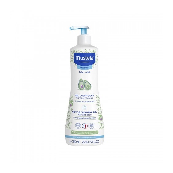 Mustela Gel Lavant Deux Detergente Delicato Per Corpo E Capelli 750 Ml
