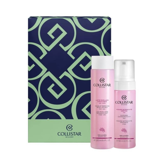 Collistar Mousse Detergente Lenitiva + Latte Micellare Struccante Cofanetto Detersione