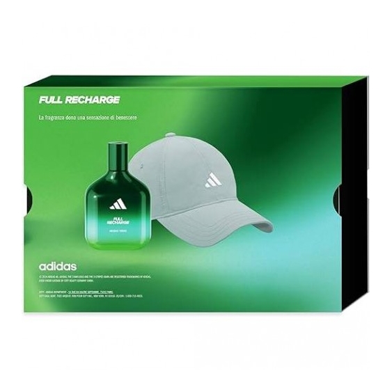 Adidas Cofanetto Vibes Full Recharge Eau De Parfum 100 Ml + Capellino