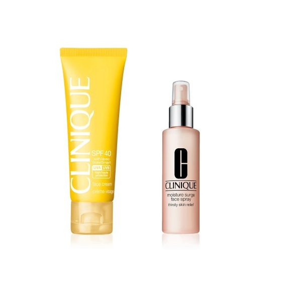 Clinique Kit Summer In Clinique Crema Solare Viso Spf40 + Spray Idratante Viso