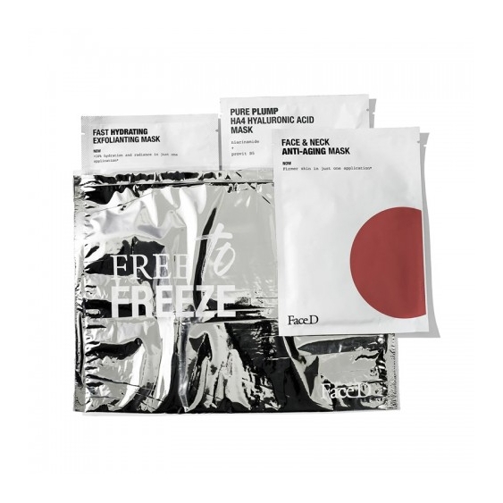 Face D Free To Freeze Bag 3 Maschere Esfolianti Antiage