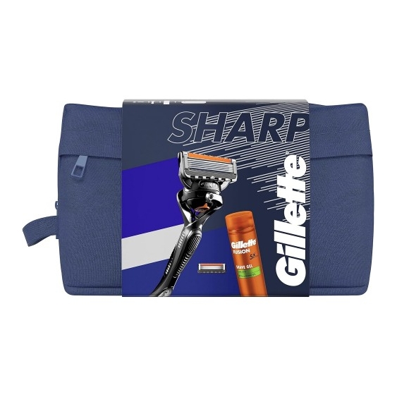 Gillette Cofanetto Sharp Rasoio + Lama Di Riserva + Schiuma Per Pelli Sensibili