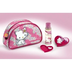 Hello Kitty Confezione Regalo Per Bambine Set Trousse Eau De Toilette 50Ml + Specchietto E Pettine