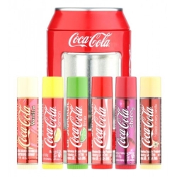 Lip Smacker Cofanetto A Forma Di Lattina In Metallo Con 6 Balsami Per Labbra Coca-Cola Profumi Assortiti