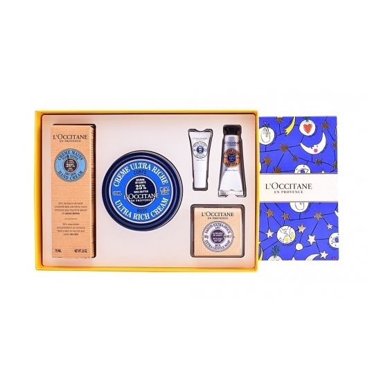 L'Occitane Cofanetto Karité Crema Corpo + Crema Mani + Crema Piedi + Sapone + Balsamo Labbra