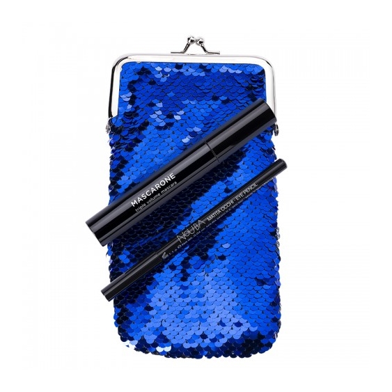 Nouba Mascarone Set Mascara + Portaocchiali Blu-Lux + Matita Occhi Nera