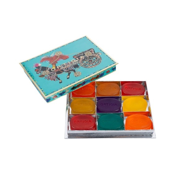 Ortigia Set Regalo 9 Saponi Assortiti Da 40 G Turchese
