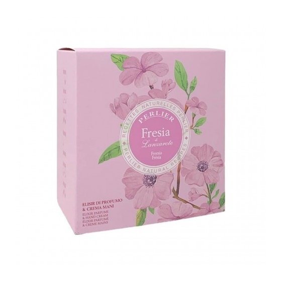 Perlier Cofanetto Fresia Di Lanzatore Crema Mani 100 Ml + Elisir Di Profumo 100 Ml