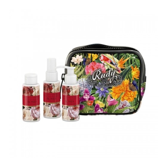 Rudy Cofanetto Roses Docciaschiuma 100 Ml + Crema Corpo 100 Ml + Acqua Profumata 100 Ml