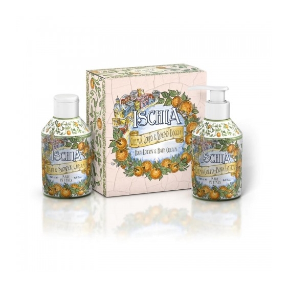 Rudy Cofanetto Le Maioliche Ischia Bagno Doccia 250 Ml + Crema Corpo 250 Ml