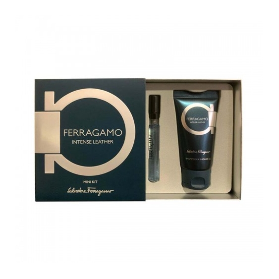 Salvatore Ferragamo Intense Leather Mini Kit Eau De Parfum 5 Ml + Gel Doccia 50 Ml
