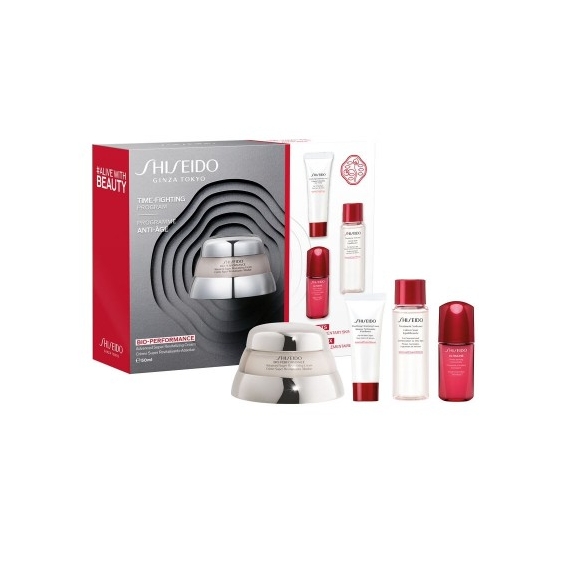 Shiseido Cofanetto Time-Fighting Program Bio Performance Rituale Di Bellezza Contro Il Tempo