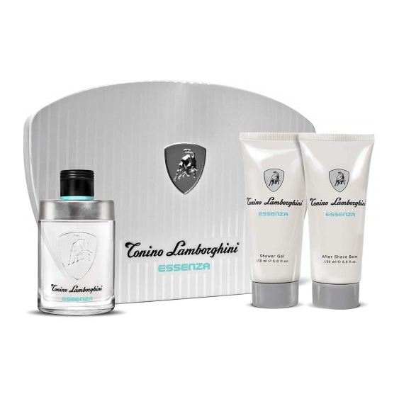 Tonino Lamborghini Set Regalo Essenza Edt Uomo 75 Ml + Shower Gel 150 Ml + Balsamo Dopobarba 150 Ml