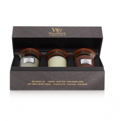 Woodwick Terrose Confezione Regalo 3 Candele Piccole