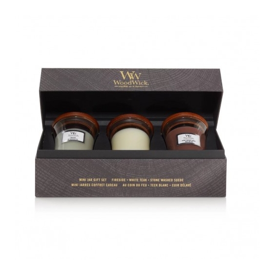 Woodwick Terrose Confezione Regalo 3 Candele Piccole