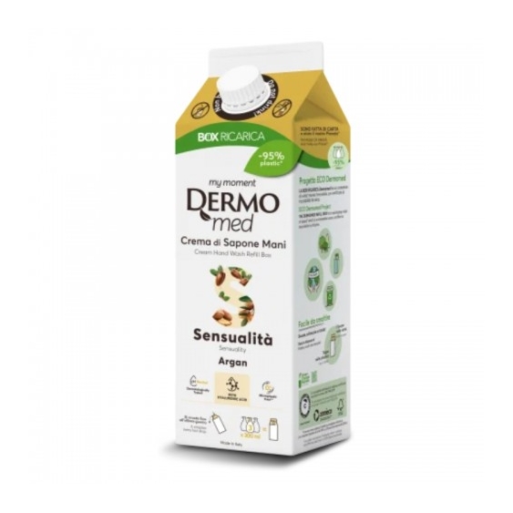 Dermomed Sensualità Crema Di Sapone Mani All'Argan Ecoricarica Da 900 Ml