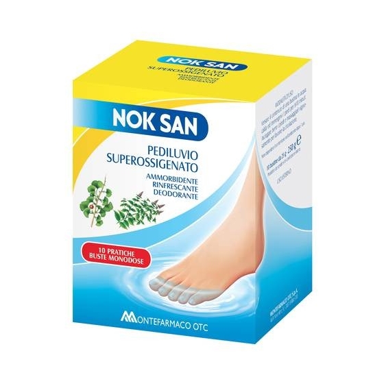 Montefarmaco Nok San 10 Bustine Pediluvio Ossigenato 250 G
