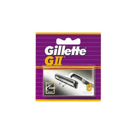 Gillette Lame Di Ricambio Per Rasoio Gii 1 Confezione Da 5 Lamette