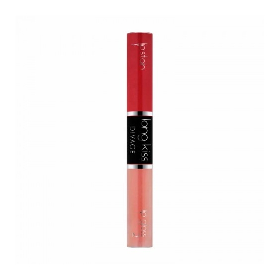 Divage Long Kiss Lipstick 2 In 1 Rossetto E Lucidalabbra N.09 Orange