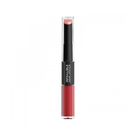 L'Oreal Paris Infallible 2 Step 24Hr Lipstick Rossetto Brillante N.501 Timeless Red