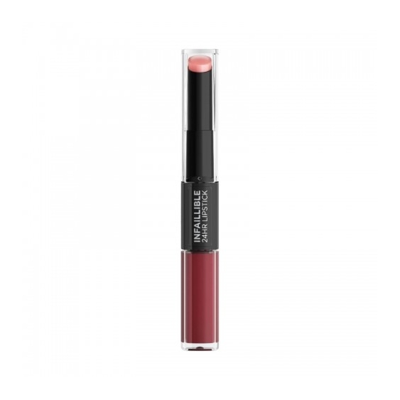 L'Oreal Paris Infallible 2 Step 24Hr Lipstick Rossetto Brillante N.502 Red To Stay