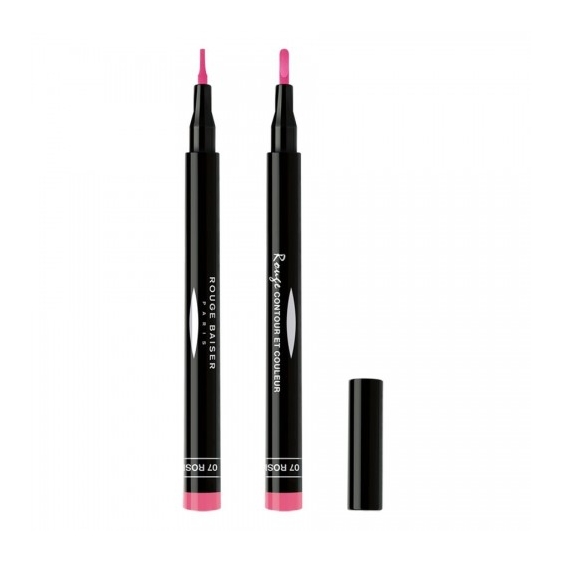Rouge Baiser Rouge Contour Et Couleur Pennarello Labbra N. 7 Rose