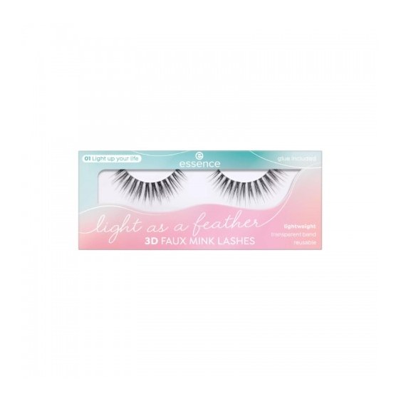 Essence Light As A Feather Ciglia Finte Effetto 3D N.01 Light Up Your Life