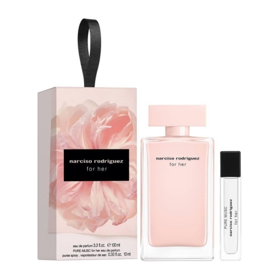Narciso Rodriguez For Her Eau De Parfum 100 ml + Pure Musc For Her EdP 10 ml Cofanetto