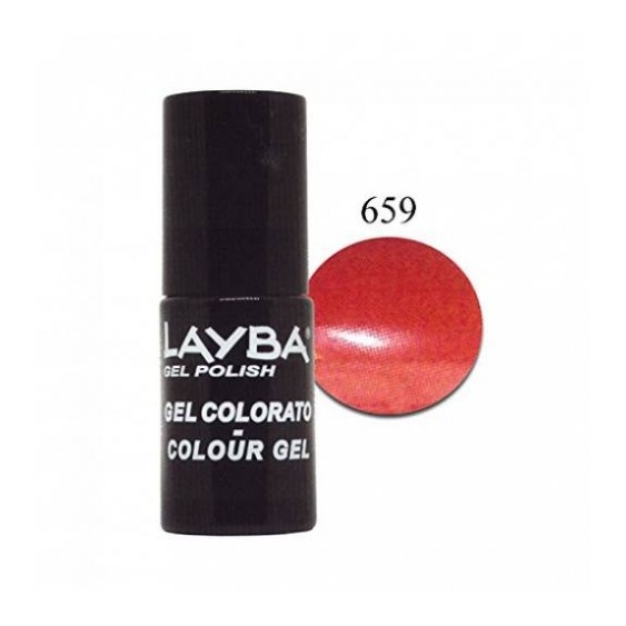 Layla Layba Gel Polish Smalto Semipermanente N. 659 Red Passion